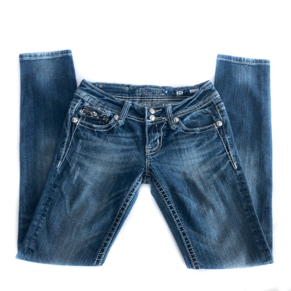 Miss Me Zipper Pocket Skinny Jean - Size: 25 - Picture 2 of 6